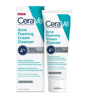CeraVe acne foaming cream cleanser