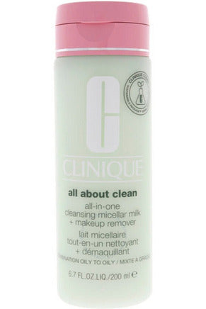 Buy Clinique All About Clean All In One Cleansing Micellar Milk Makeup Remover Combination Oily to Oily - 200ml in Pakistan