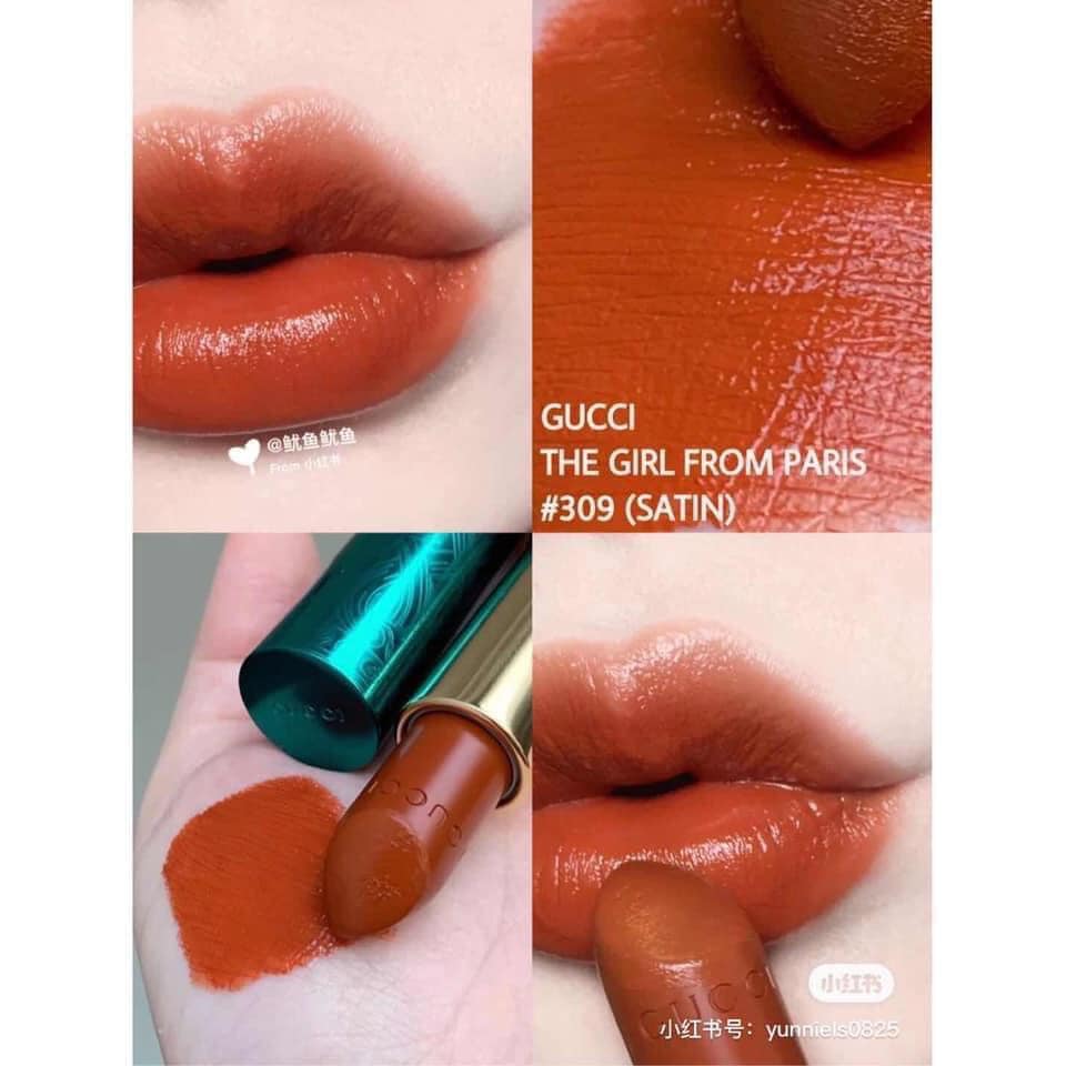 Buy Gucci Rouge A Levres Satin Lip Colour - 309 The Girl From Paris in Pakistan