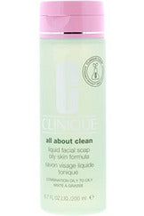 Buy Clinique All About Clean Liquid Facial Soap Oily Skin Formula - 200ml in Pakistan