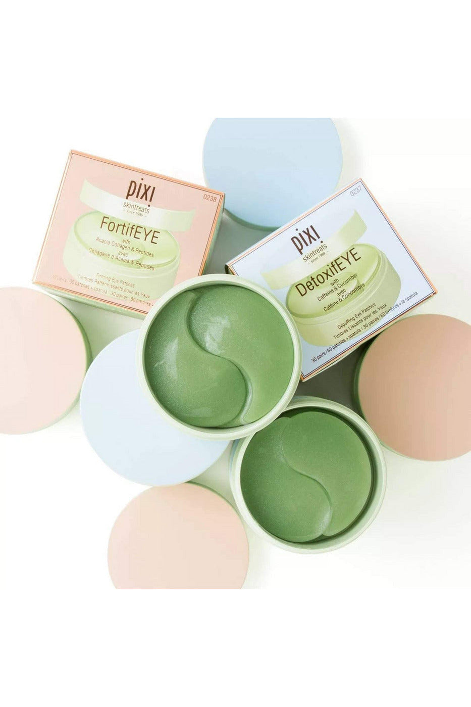 Buy Pixi Detoxifeye Hydrating & Depuffing Eye Patches with Caffeine and Cucumbers - 60ct in Pakistan