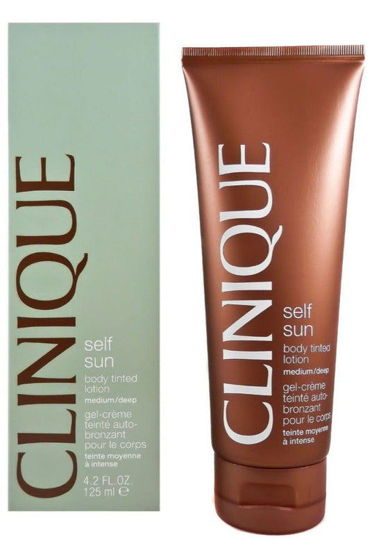 Buy Clinique Self Sun Body Tinted Lotion Medium/Deep - 125ml in Pakistan
