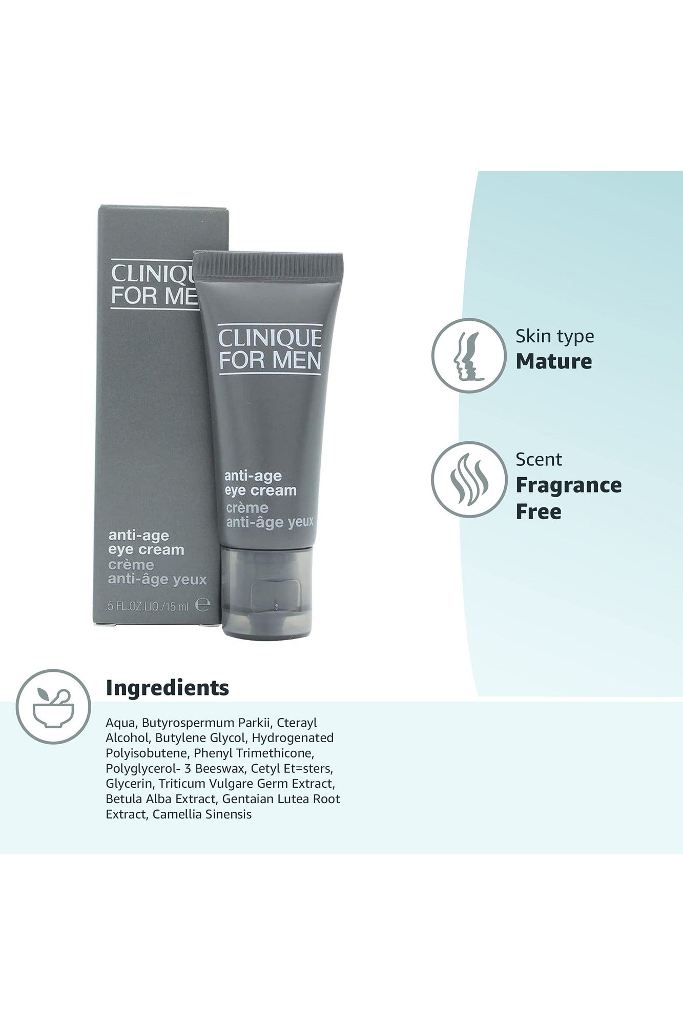 Buy Clinique Skin Supplies for Men Age Defense for Eyes - 15ml in Pakistan