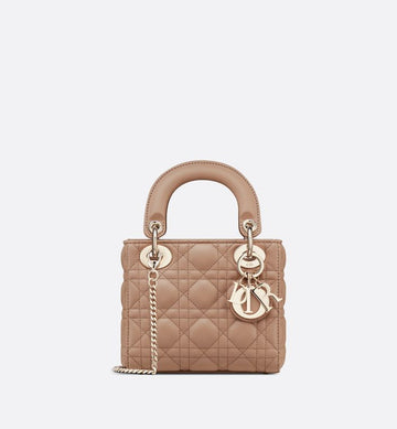 Lady Dior Handbag - blush beige