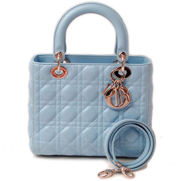 Lady Dior Handbag - skyblue
