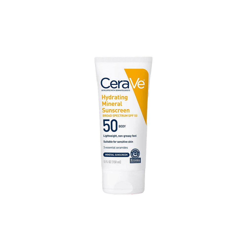 Buy CeraVe Hydrating Mineral Sunscreen Body Lotion SPF 50 - 150 ml in Pakistan
