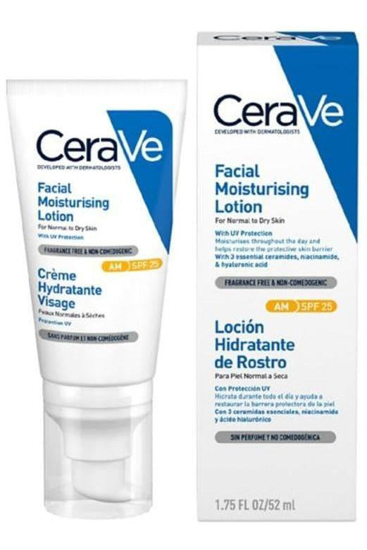 Buy CeraVe AM Facial Moisturising Lotion SPF 25 52ml in Pakistan