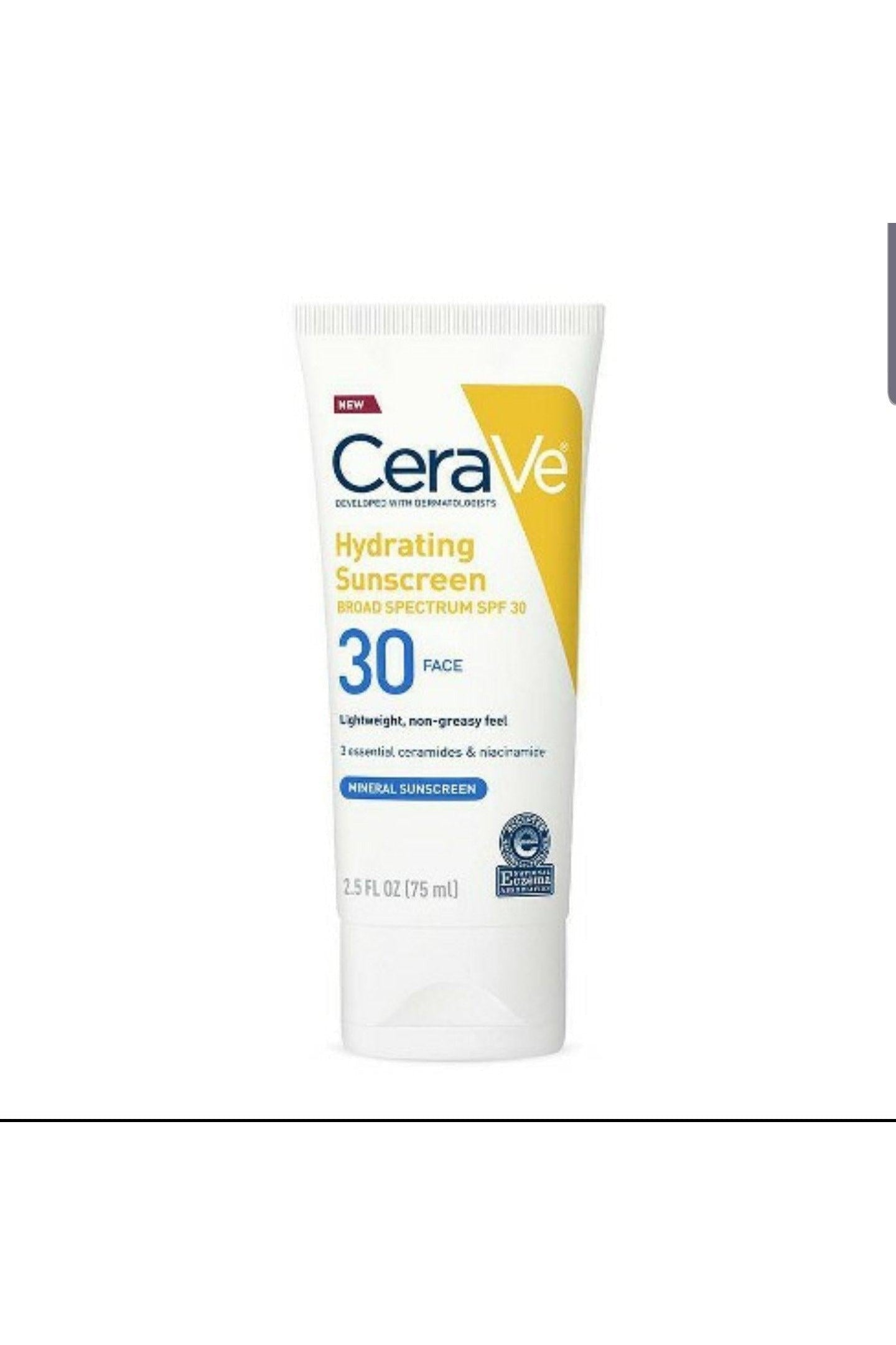 Buy CeraVe Hydrating Mineral Sunscreen Broad Spectrum SPF 30 - 75ml in Pakistan