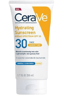 Buy CeraVe Hydrating Mineral Sunscreen Face Sheer Tint SPF 30 50ml in Pakistan