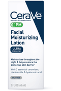 Buy CeraVe PM Facial Moisturizing Lotion Oil Free Ultra Lightweight - 89ml in Pakistan