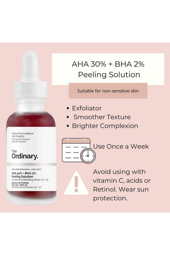 Buy Ordinary AHA 30% + BHA 2% Peeling Solution - 30ml. in Pakistan