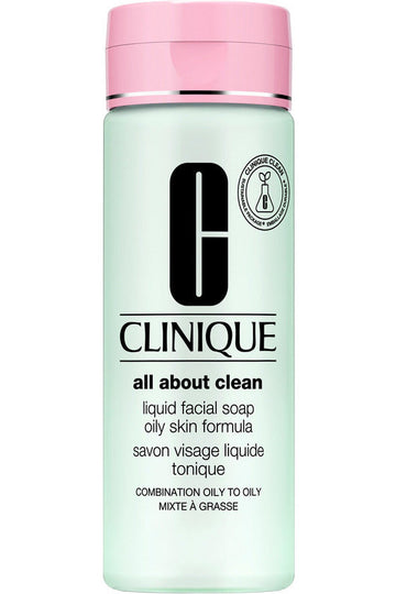 Buy Clinique All About Clean Liquid Facial Soap Oily Skin Formula - 200ml in Pakistan