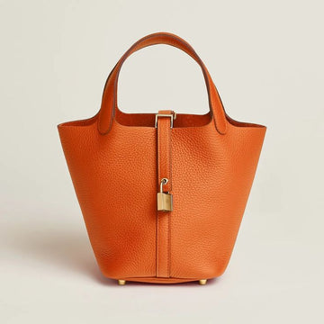 Hermes Picotin Lock Bag - orange