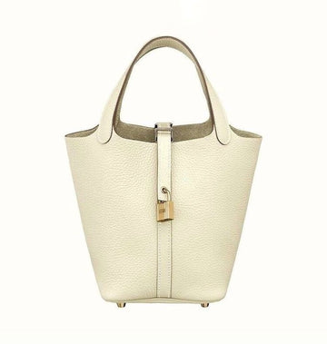 Hermes Picotin Lock Bag - cream