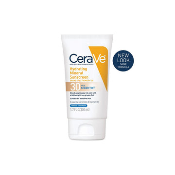 Buy CeraVe Hydrating Mineral Sunscreen Face Sheer Tint SPF 30 - 50ml in Pakistan